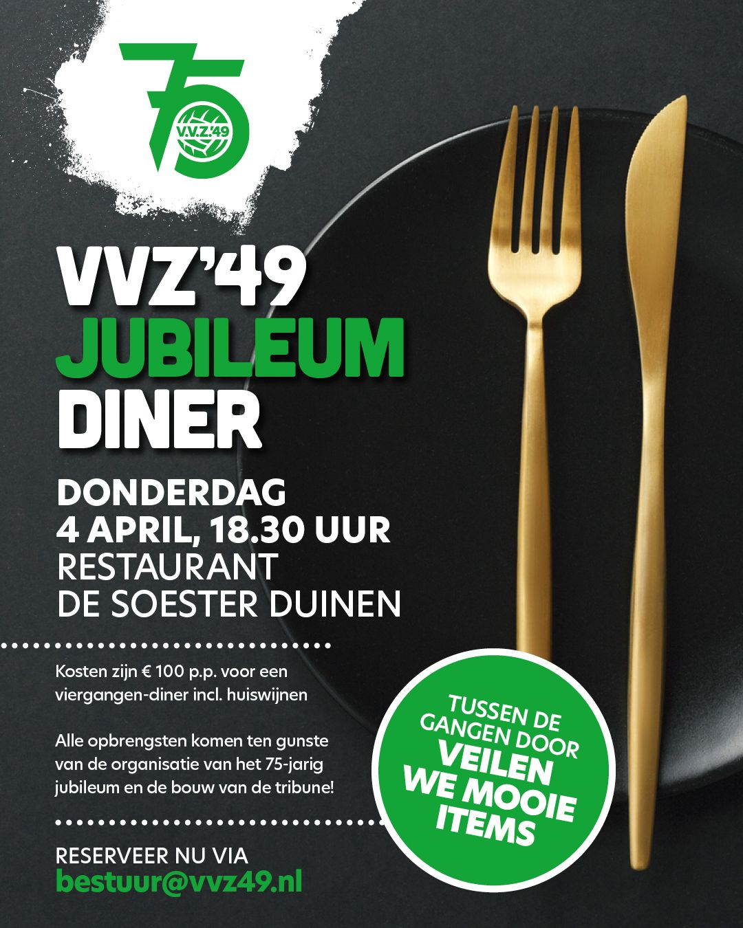 VVZ'49 Jubileum Diner