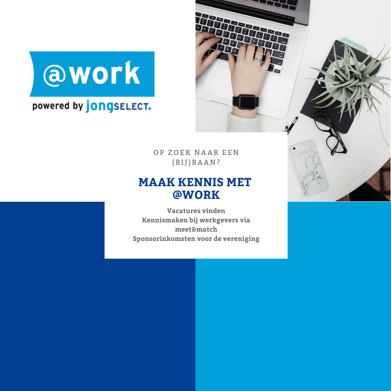 Unieke samenwerking VVZ '49 en JongSelect leidt tot VVZ '49@Work! Dus zoek je een baan, kijk hier!