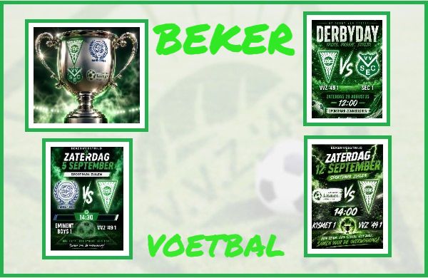 Bekerindeling bekend. Derby als lunchwedstrijd