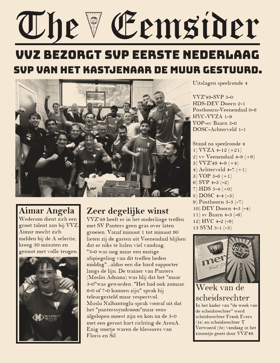Panter syndroom naar het “hiernamaals” geschoten. 3-0 een matige afspiegeling van de krachtsverhoudingen.