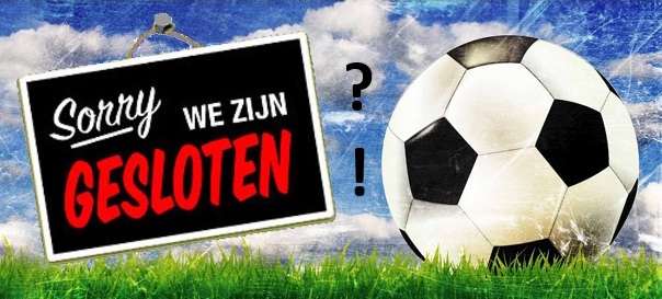 Kantine zaterdag 2 mei gesloten